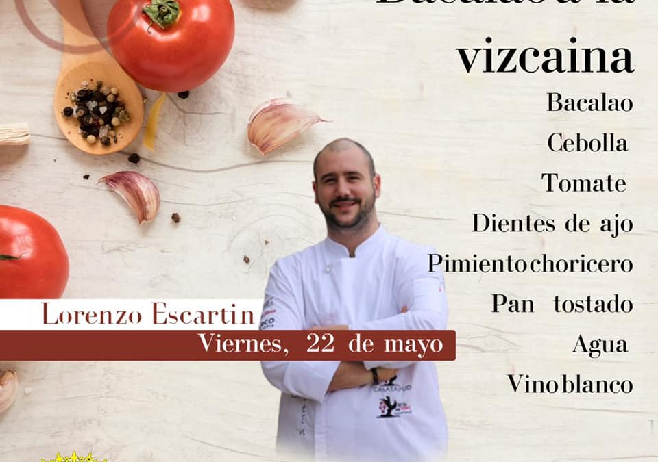 Lorenzo Escartín cocina bacalao a la vizcaína